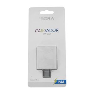 Cubo Cargador Dual 2.4a 1hora Gar129 2.4 Amp